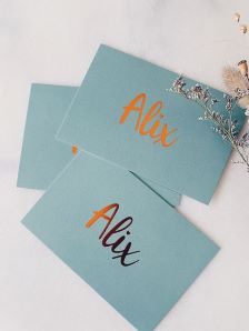 Gold foiled embossed visiting card design in Hyderabad by Creative Force